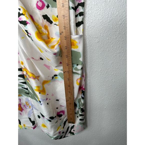 Thakoon White Floral Print Sleeveless Silk Sheath Mini Dress 6 - Picture 14 of 15